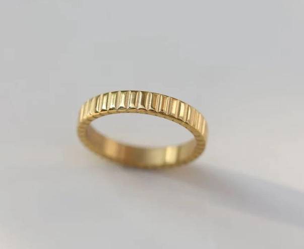 Thin Band Gold Ring , Gold Stacking Ring