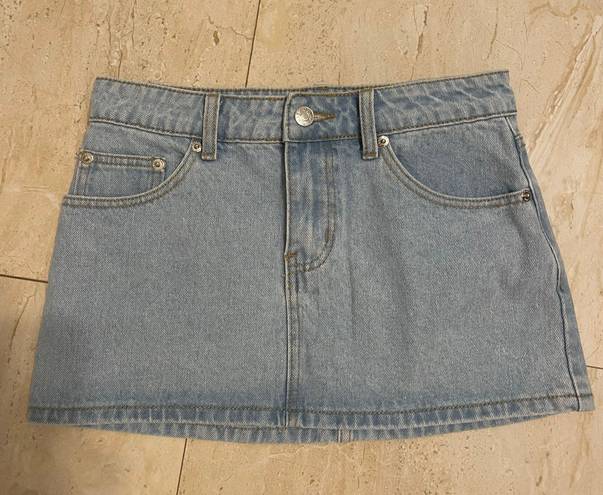 Edikted Denim Mini Skirt