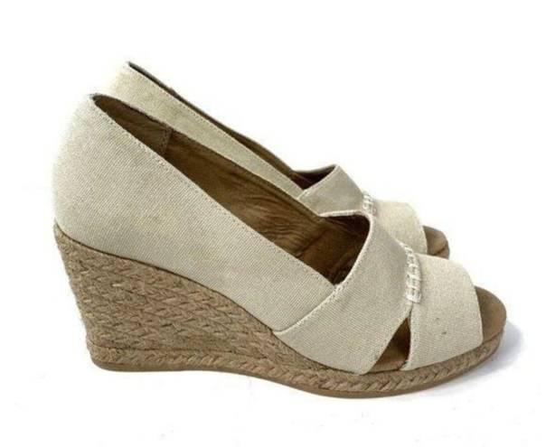 Krass&co G.H. Bass & . Andi Canvas Wedges Size 10