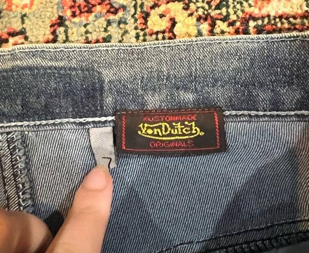 Von Dutch WILL NOT TAKE LESS Vintage  Y2K Aesthetic Jeans