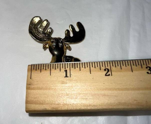 Krass&co Vintage JJ, Jonette Jewelry ., Moose Pin, Goldtone, Signed