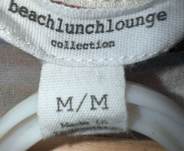 beach lunch lounge Linen blend Top Size Medium