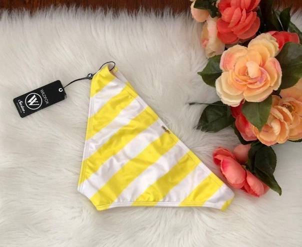 Wildfox  Yellow Stripe Hipster Bikini Bottom NWT