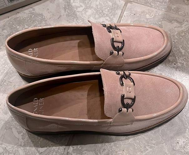 Donald Pliner  Clio Slip-on Chunky Loafer Calf Suede Blush Size 12 NEW (Sold Out)