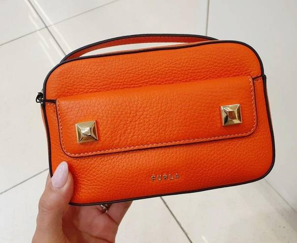 Furla **NEW ITEM**  Afrodite Mini Camera Crossbody Bag - Arancio A