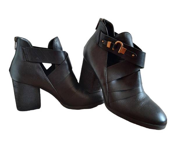 Isola Isolà Ladora Leather Block Heel Booties