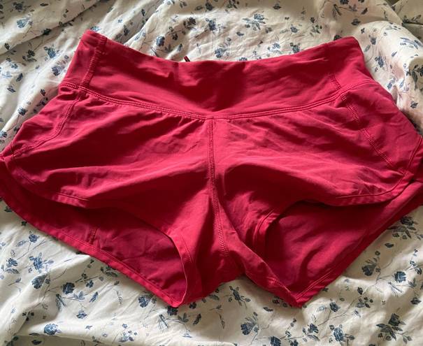 Lululemon Pink Speed Up Shorts 2.5”