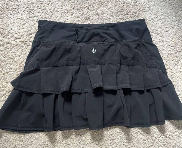 Lululemon  Run Pace Setter Skirt Athletic Skort Black Size 4