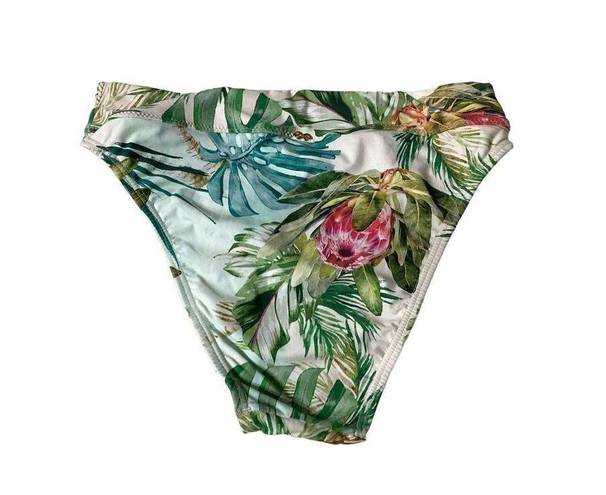 PilyQ New  tropical high waisted bikini bottom. Small.