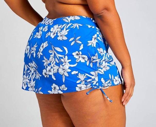 Lane Bryant Cacique | Floral Surf Drawstring Swim Skirt