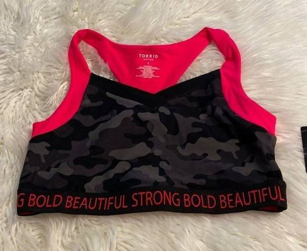 Torrid  Active size 1 brand new with tag pink and black combination