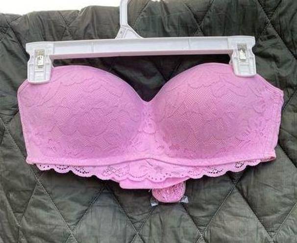 No Boundaries  Pink Bandeau Size Large