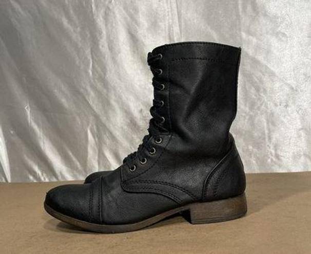 Candie's  Canash Black Combat Moto Boots Women’s Sz 9 M