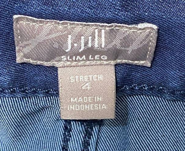 J.Jill  Slim Leg Stretch Jeans Denim Blue Cotton Blend Women’s Size 4