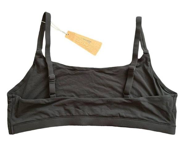 SKIMS Black/Onyx Fits Everybody Scoop Neck Bralette - XL