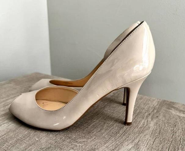 Marc Fisher  Nude Patent Leather Pumps