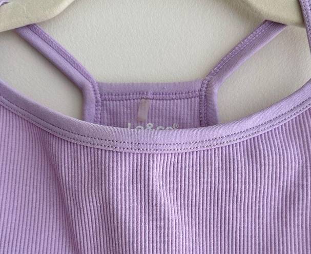 Krass&co J.o& Light Support Seamless Rib Knit Tank Top, Lilac/Lavender Tank, Size M-L