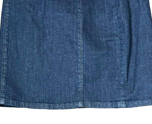 Polo  Ralph Lauren Denim Pencil Skirt Size 2 Blue Cotton Stretch Womens 27X17.5