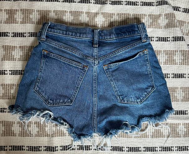 Abercrombie & Fitch Curve Love High Rise Mom Shorts