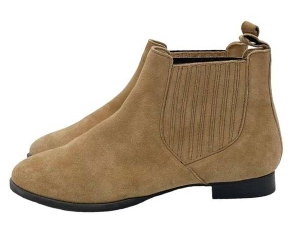 Jack Rogers  Pippa Suede Chelsea Boot Oak Leather Pull-On Bootie Women’s Size 9