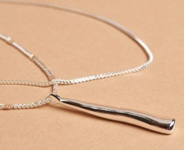 Jenny Bird New in Dust Bag  sterling silver drop layered Necklace