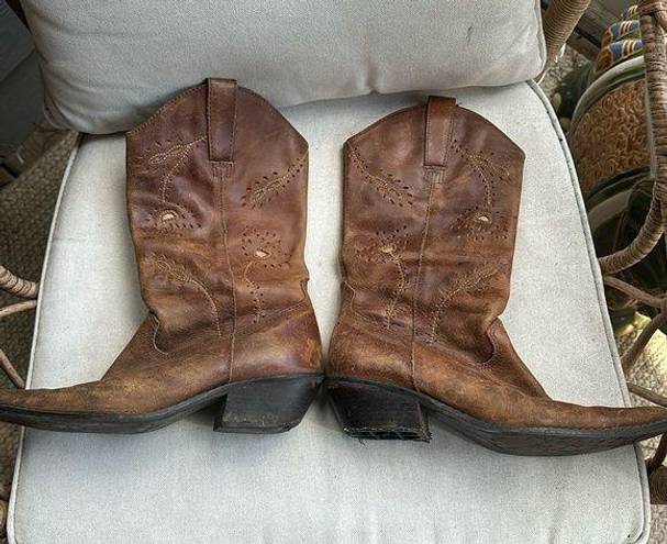 Vintage Cowboy Boots Size 6