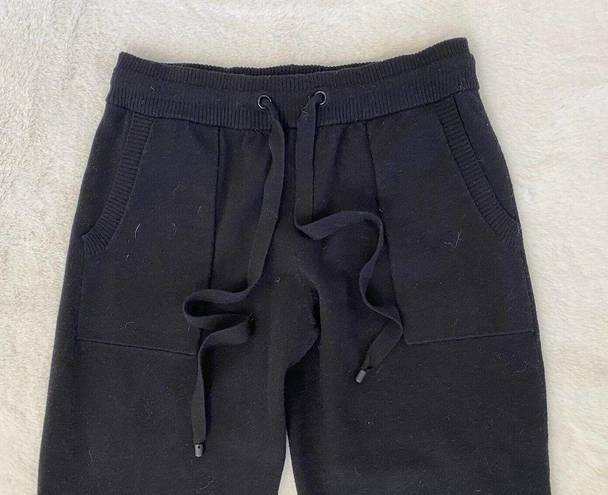 n:philanthropy  Black Metallic Glittery Short Sleeve Bodysuit Joggers Set Size S