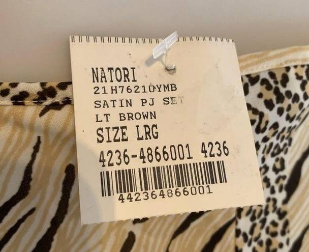 Natori NEW NWT  Private Luxuries Cheetah Leopard Cami Top Sz L Large