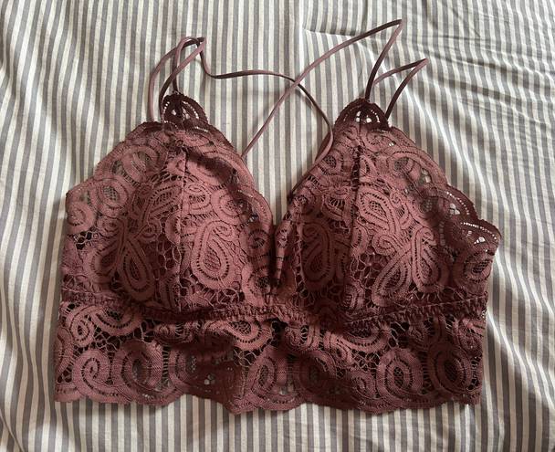 PINK - Victoria's Secret Victoria Secret PINK Women’s Lace Bralette Purple Plum