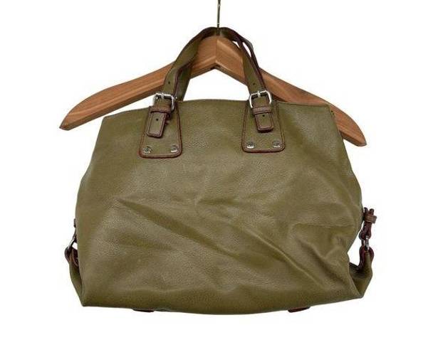 Tommy Hilfiger  Shoulder Bag Olive Green Leather Vintage 90s Y2K Lined Purse