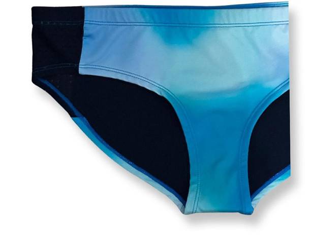 Nike  Womens Bikini Swim Bottom Blue Tie Dye L New