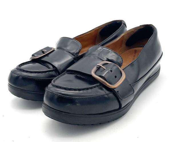 FitFlop  Beau Black Leather Buckle Loafers Comfy Orthopedic Shoes Women’s Size 6