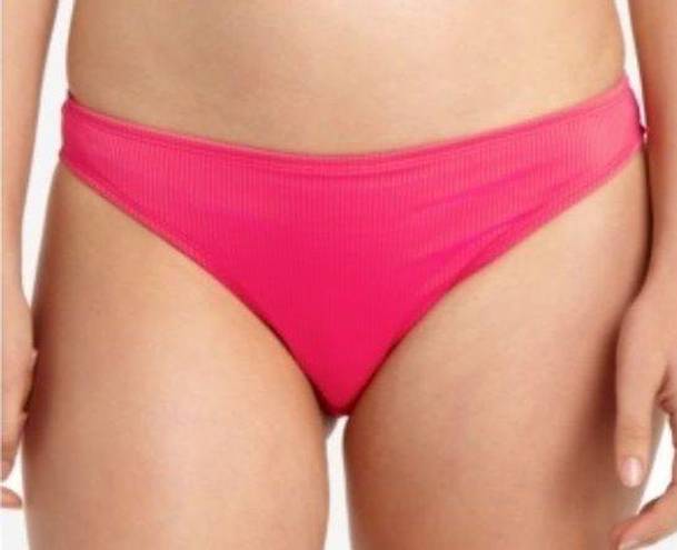 California Waves  PINK Ribbed Bikini Swim Bottom