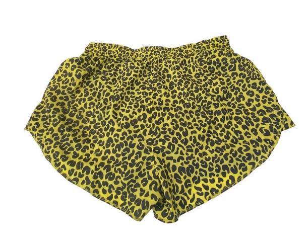 Good American  Sun beam leopard print athletic shorts Size 4 (XL Extra large)