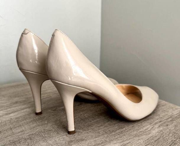 Marc Fisher  Nude Patent Leather Pumps