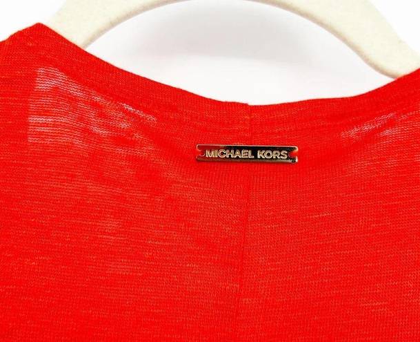 Michael Kors Michael  Womens Linen Blend Open Front Long Line Cardigan Size XS