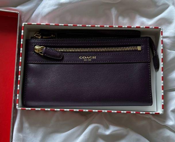 Coach Purple Wristlet