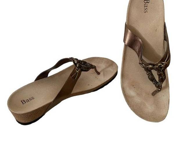 Krass&co G.H Bass &  | cork thong style sandals size 10