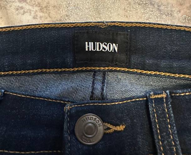Hudson High Waist Barbara Super Skinny 10” Front Rise Jeans
