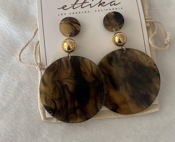 Ettika NWT  Resin Drop Earrings