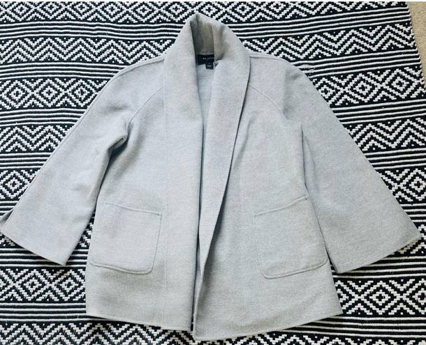 St. John Grey Cashmere Blend Coat