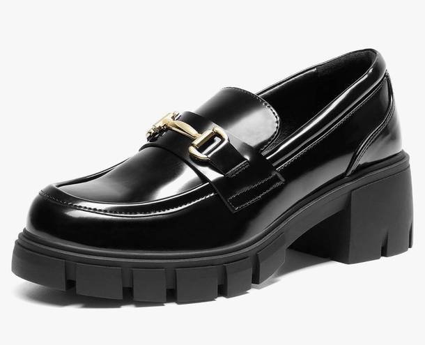 Dream Paris Platform Loafers Black