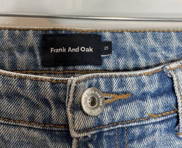 Frank And Oak  Women’s Straight Leg Light Wash Jeans Size 25