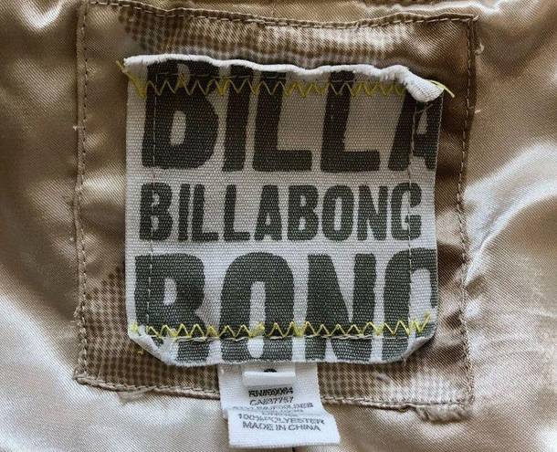 Billabong  Women’s Double Breasted Coat, Hooded in Cream, Size Small