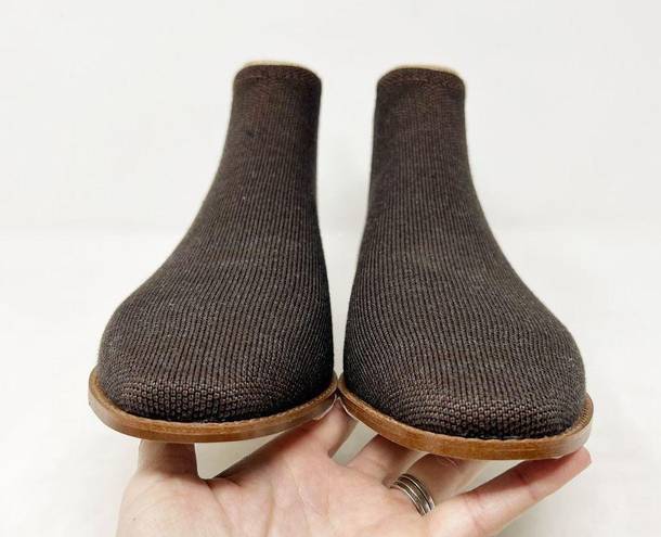 Rothy's [] Cocoa Brown Merino Wool Retired Flat Chelsea Ankle Boots NIB Size 9.5