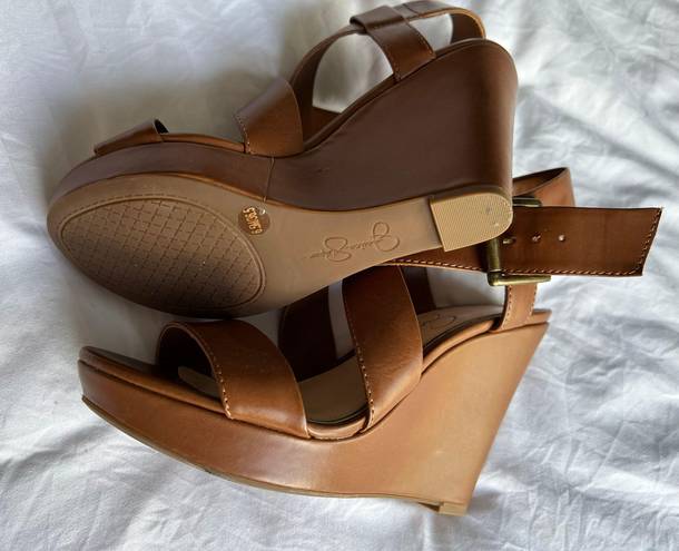 Jessica Simpson Brown Heel Wedges