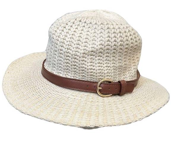 Altar'd State Altar’d State Fedora Hat Woven Knit w/Belt Hatband