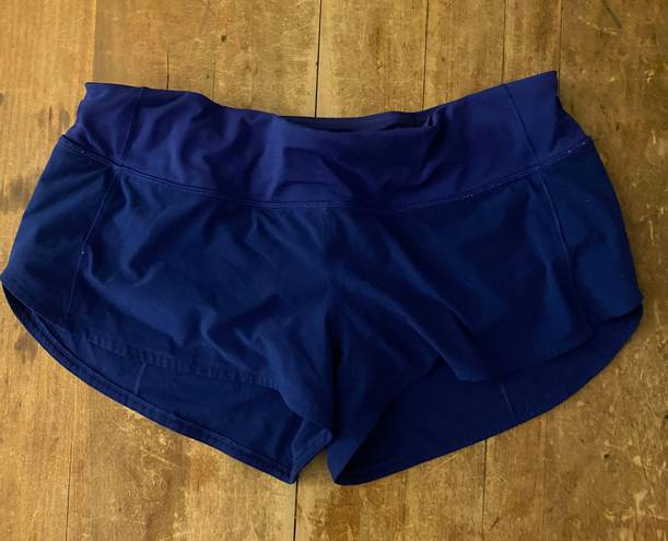 Lululemon Blue Speed Up Shorts