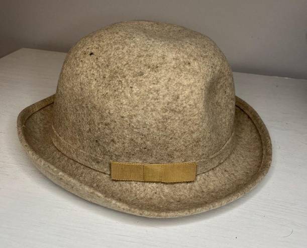 Krass&co Geo W Bollman &  Doeskin Women's Bowler Hat Felted Wool Ribbon