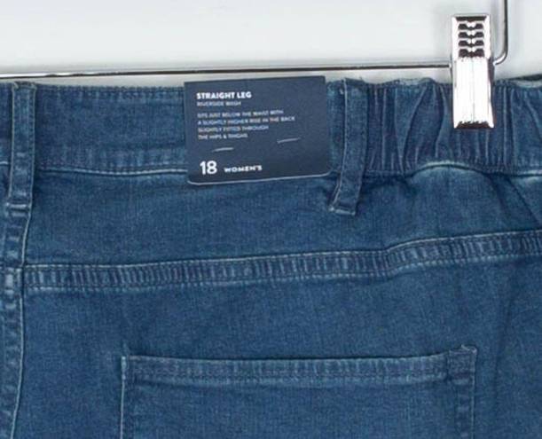 J.Jill  Tried & True Straight Leg Jeans Riverside Wash Womens Size 18W NWT